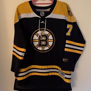 Reebok Black and Yellow Hockey Jersey